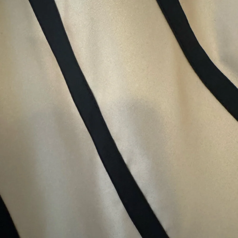 White House Black Market Tan and Black Midi Skirt size 10